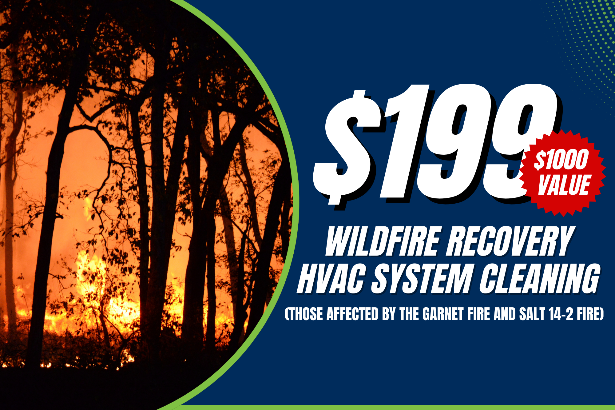$199 Wildfire Recovery HVAC System Cleaning