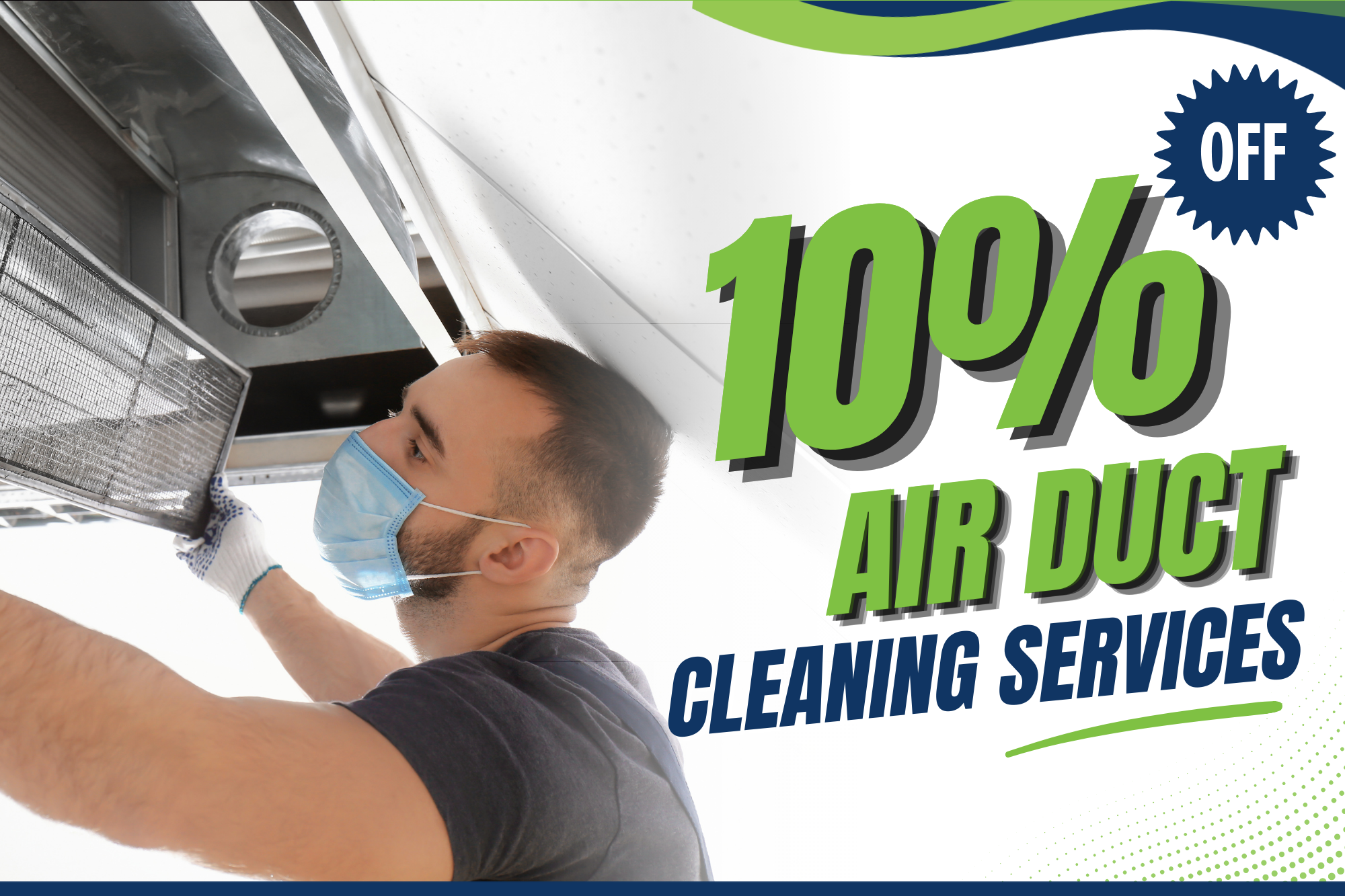 10% air duct cleaning services